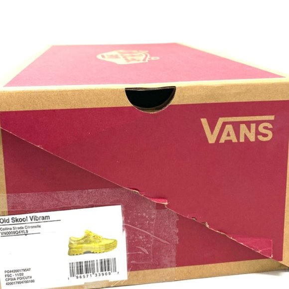 VANS Collina Strada Old Skool Vibram Women Synthetic Yellow Low Shoe VN0009Q4YL9 - Picture 2 of 11
